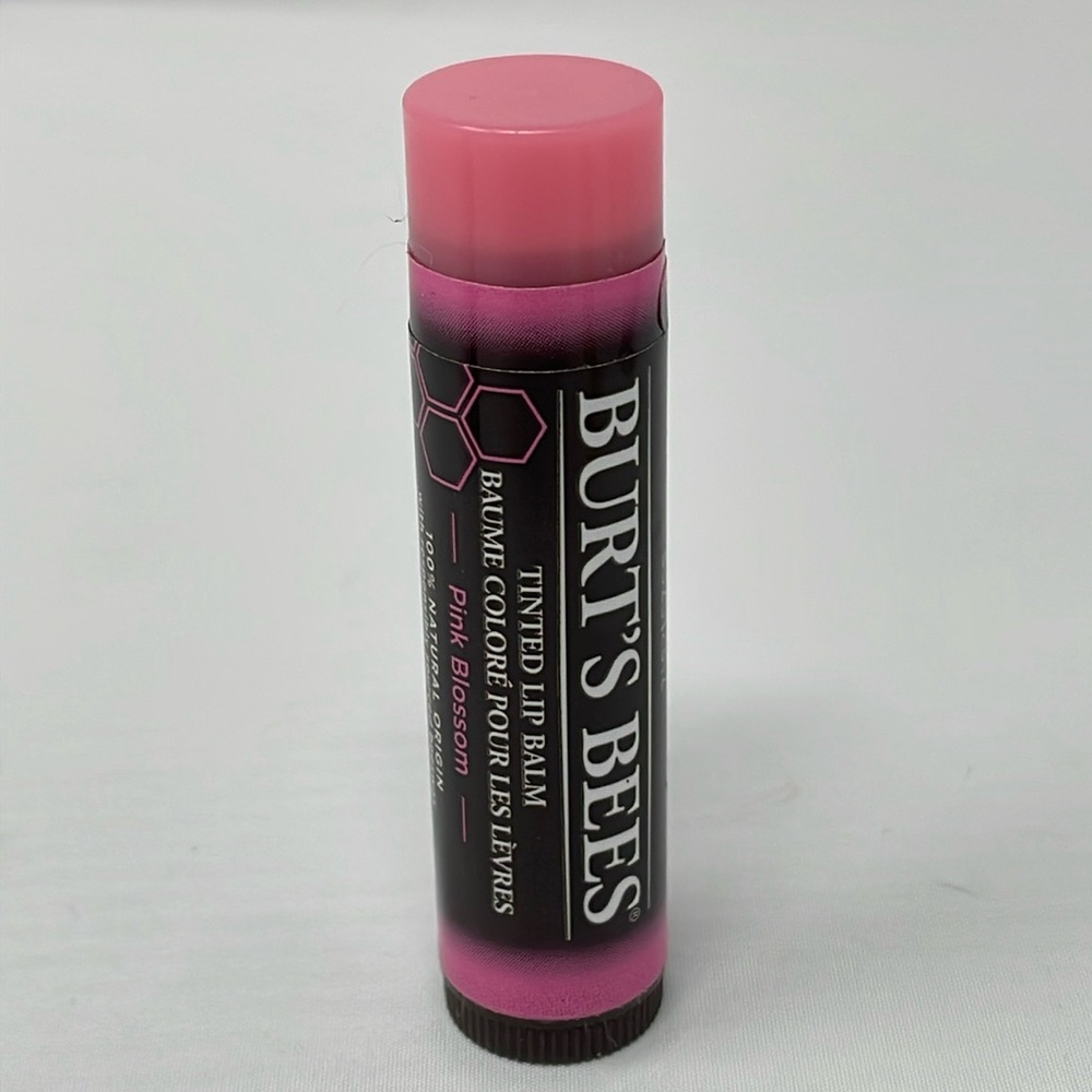 🍒5 for $15🍒 Burts Bees 100% Natural Tinted Lip Balm Pink Blossom
